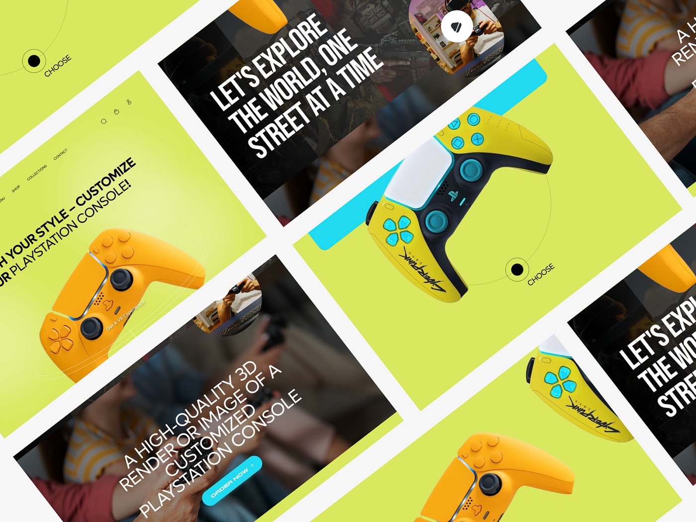 Console customiser — Dribbble shot