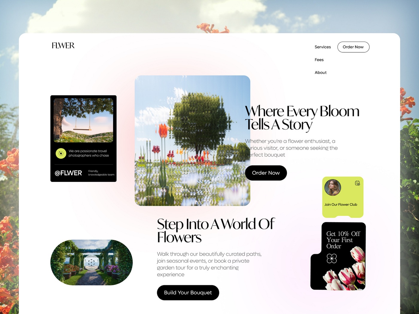 Flower garden — Dribbble shot