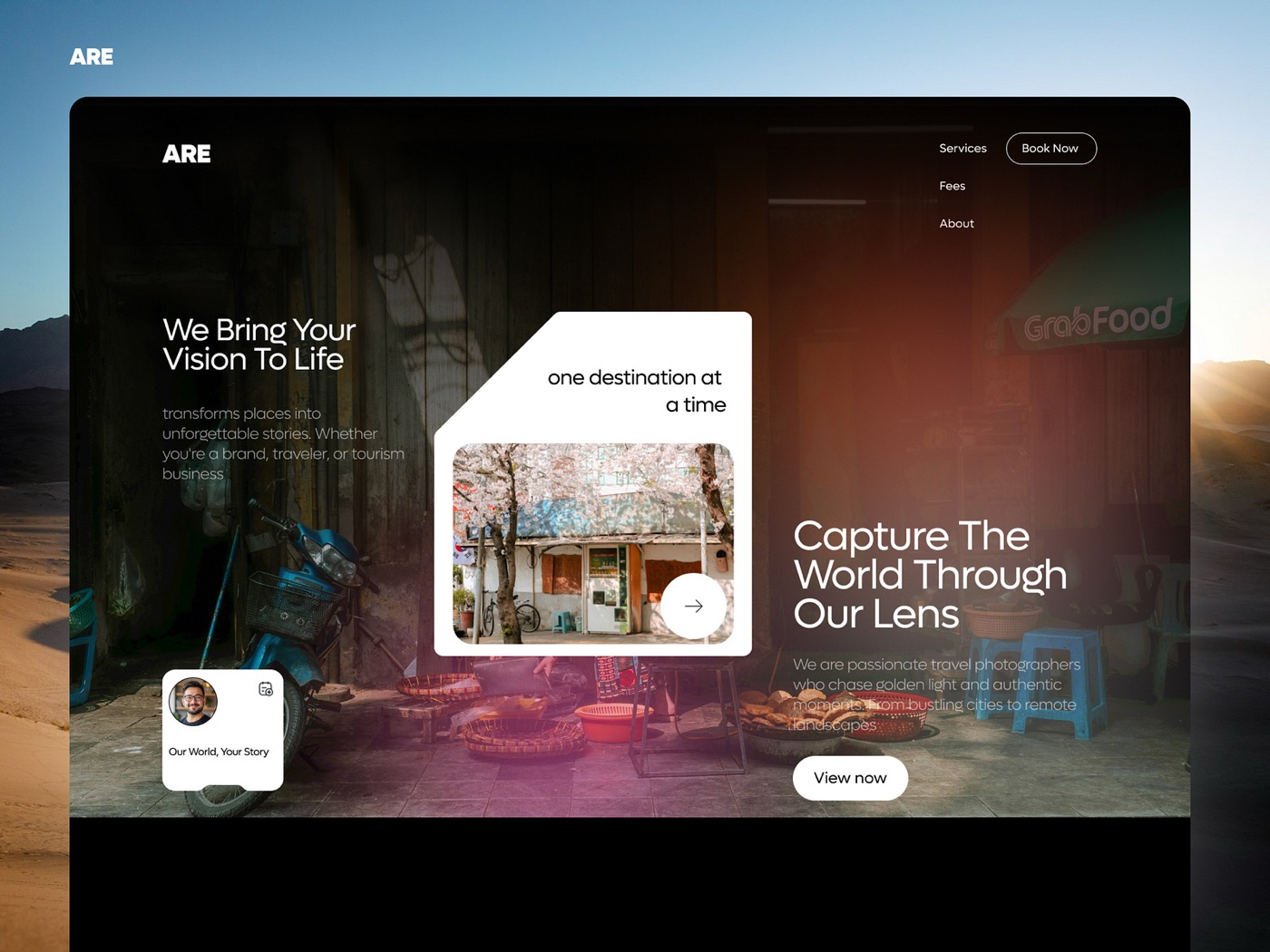 Travel photography — Dribbble shot